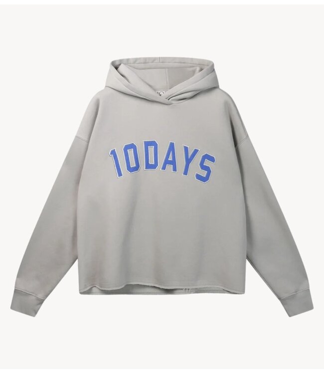 10DAYS Trui statement hoodie stone