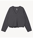 10DAYS Trui v-neck balloon sweater steel blue