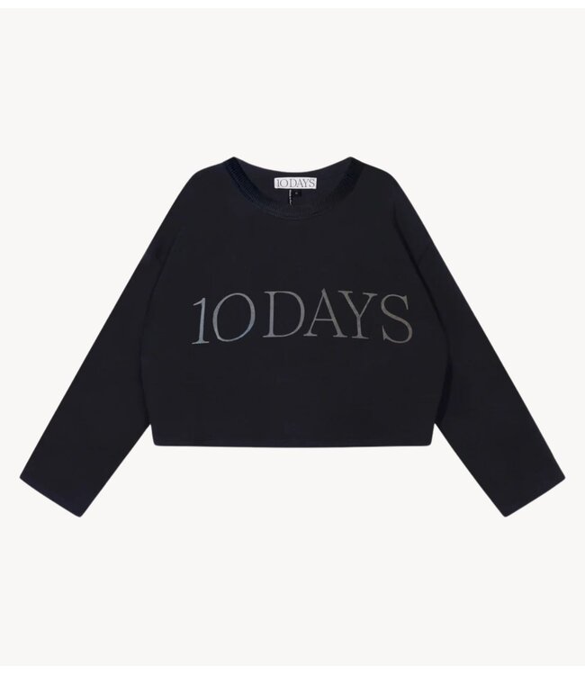 10DAYS Trui short 10DAYS sweater black