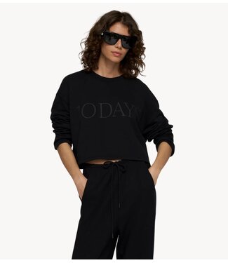 10DAYS Trui short 10DAYS sweater black