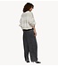 10DAYS Trui balloon sweater stripes soft white melee