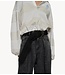 10DAYS Trui balloon sweater stripes soft white melee