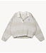 10DAYS Trui balloon sweater stripes soft white melee