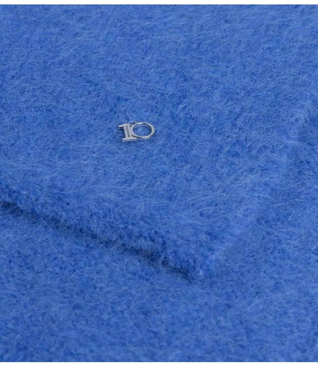10DAYS Sjaal hairy knit scarf ultramarine