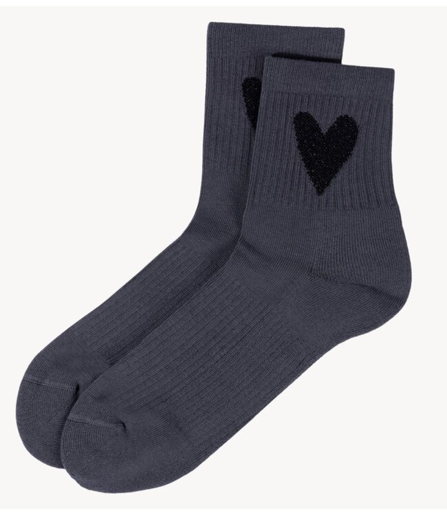 10DAYS Sokken socks heart steel blue