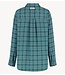 HARPER & YVE Blouse JELLA-LS TEAL BLUE CHECK