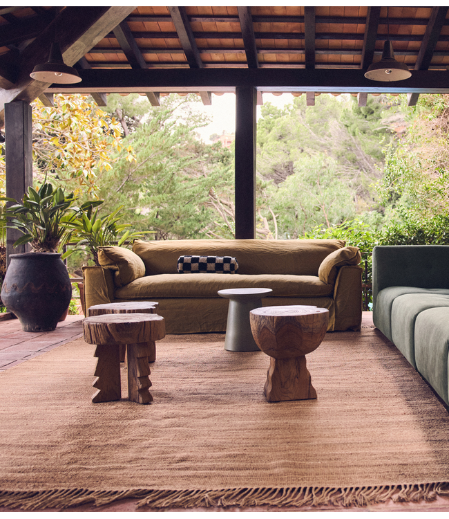 HKLIVING Bank Nomad Couch burnt ochre