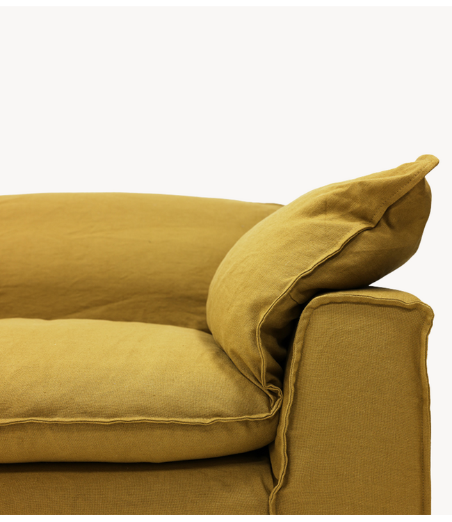 HKLIVING Bank Nomad Couch burnt ochre