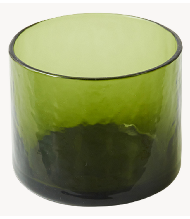 HKLIVING Waterglas Tube glass olive