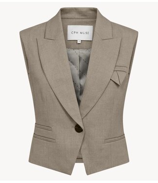 Copenhagen Muse Gilet CMTAILOR-WAISTCOAT WINTER TWIG MELANGE