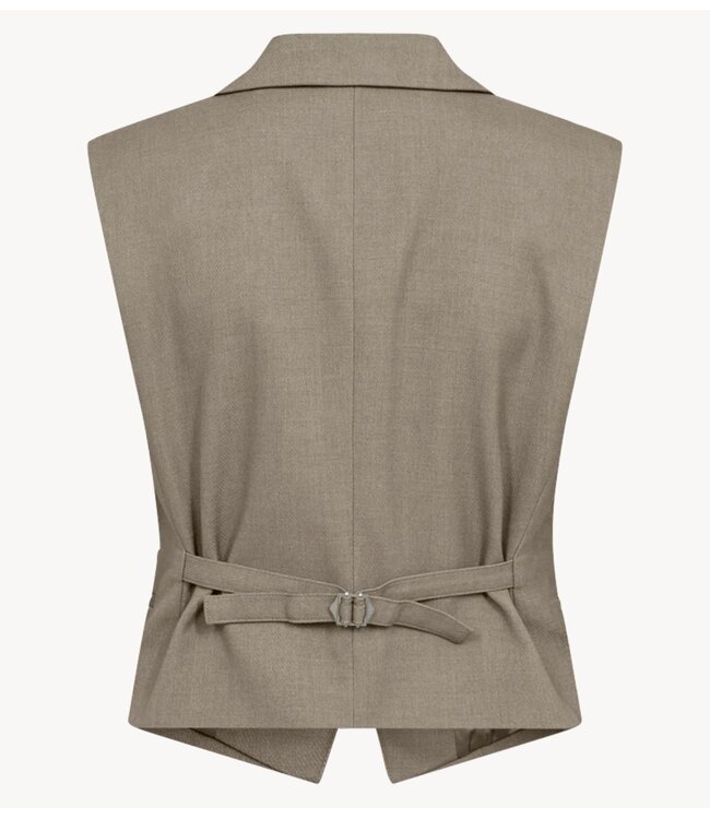 Copenhagen Muse Gilet CMTAILOR-WAISTCOAT WINTER TWIG MELANGE