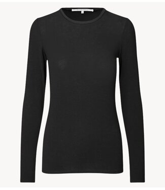 Second Female Shirt Matima O-Neck Tee Black
