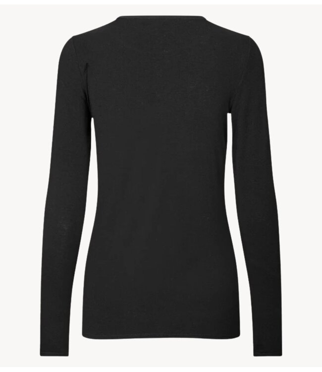 Second Female Shirt Matima O-Neck Tee Black