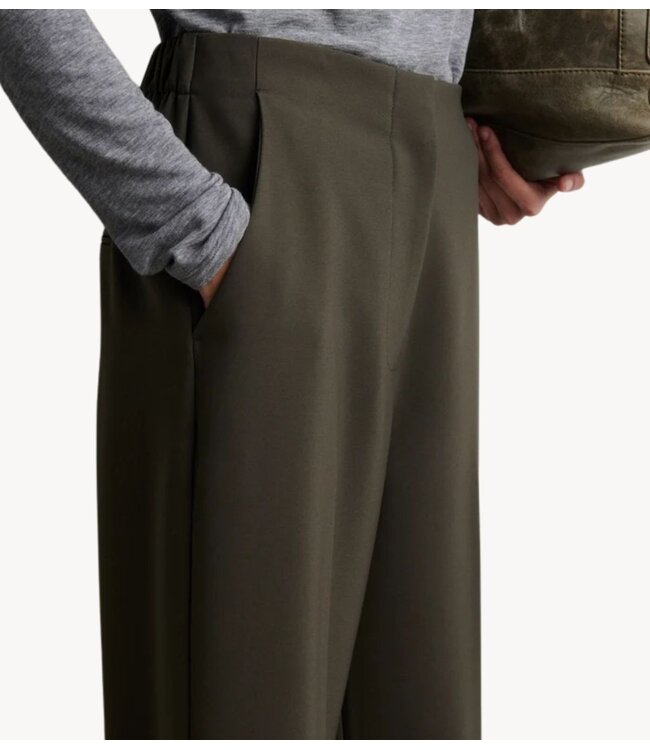Second Female Broek  Fique Classic Trousers Black Olive