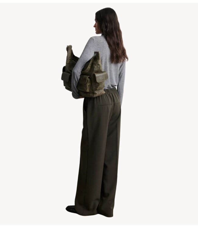 Second Female Broek  Fique Classic Trousers Black Olive