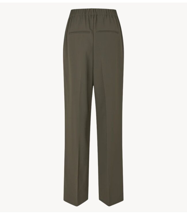 Second Female Broek  Fique Classic Trousers Black Olive