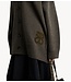 Second Female Vest Alpha Knit Monogram Cardigan Black Olive