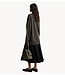 Second Female Vest Alpha Knit Monogram Cardigan Black Olive