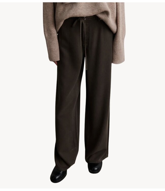 Second Female Broek Irven Denim Jeans Black Olive