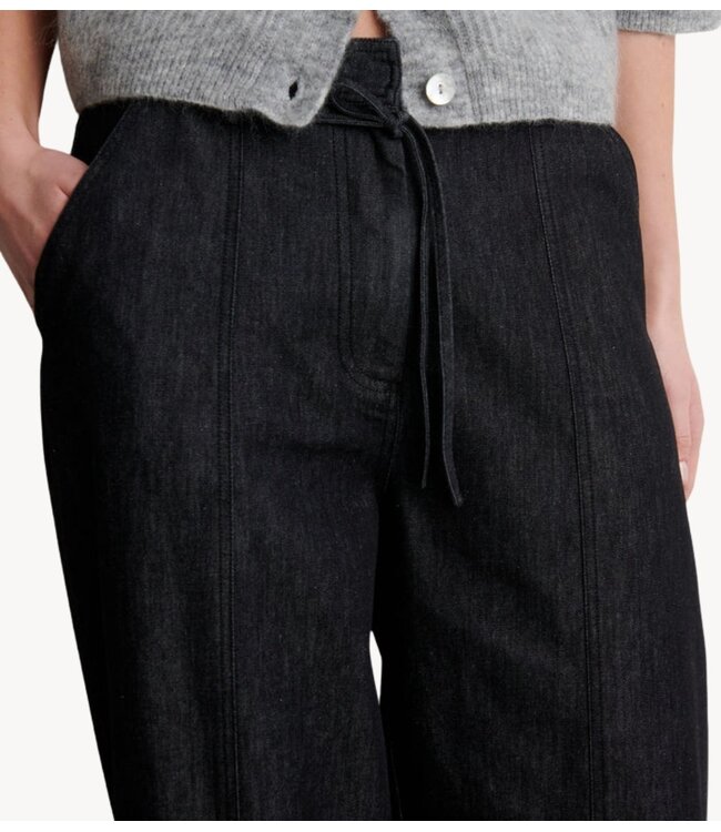 Second Female Broek  Dera Denim Cargo Trousers black