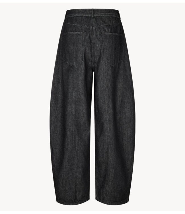 Second Female Broek  Dera Denim Cargo Trousers black