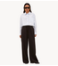 BY-BAR Broek pelle pinstripe pants brown pinstripe