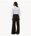 BY-BAR Broek pelle pinstripe pants brown pinstripe