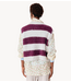 American Vintage Trui  spencer NIBY RAYURES CRANBERRY