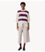 American Vintage Trui  spencer NIBY RAYURES CRANBERRY