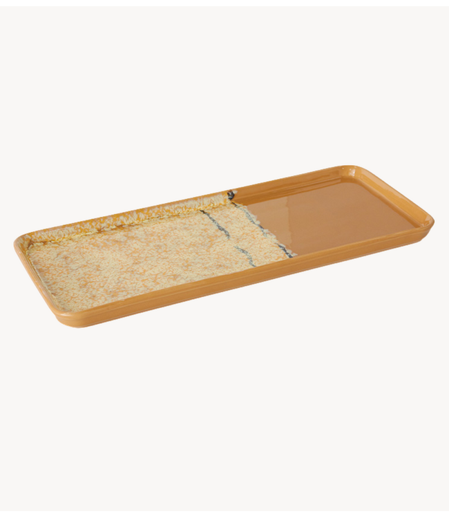 HKLIVING Schaal 70s ceramics: cake tray sunbeam