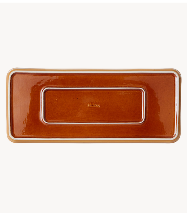 HKLIVING Schaal 70s ceramics: cake tray sunbeam