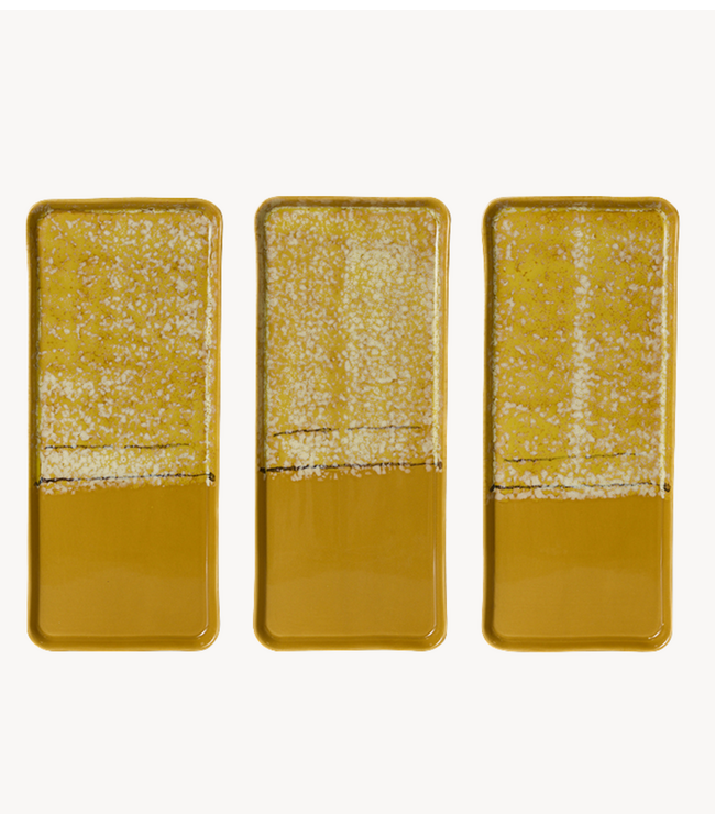 HKLIVING Schaal 70s ceramics: cake tray sunbeam