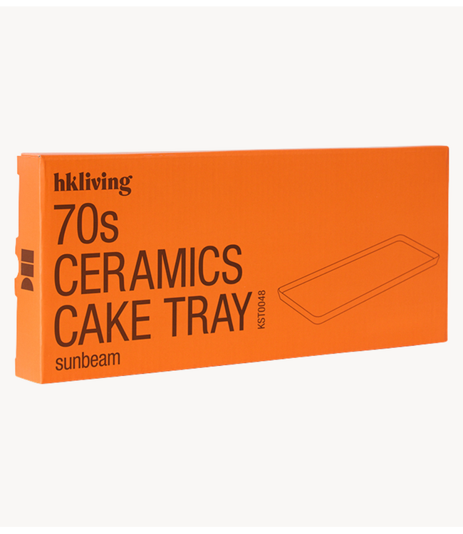 HKLIVING Schaal 70s ceramics: cake tray sunbeam