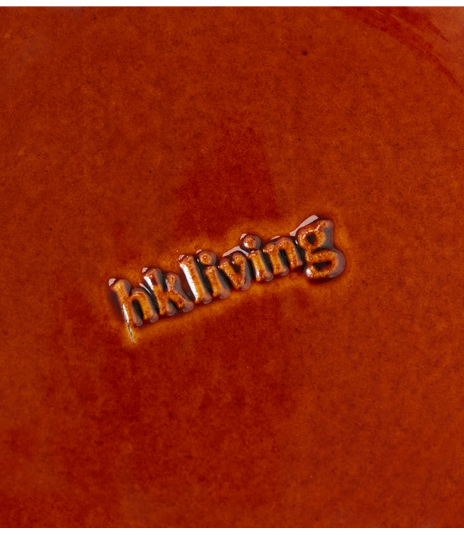 HKLIVING Schaal 70s ceramics: cake tray sunbeam