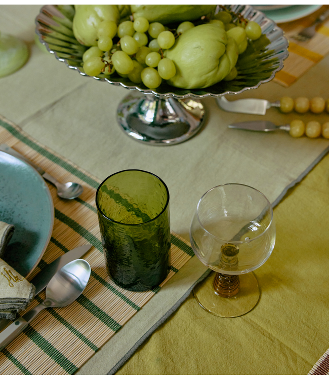 HKLIVING Glas Tube high glass, olive