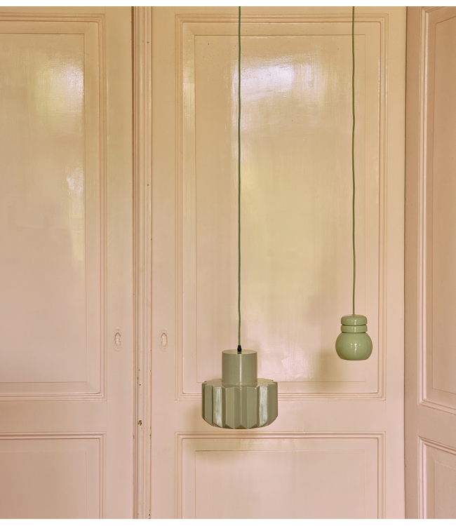 HKLIVING Hanglamp Stellar pendant lamp, sage