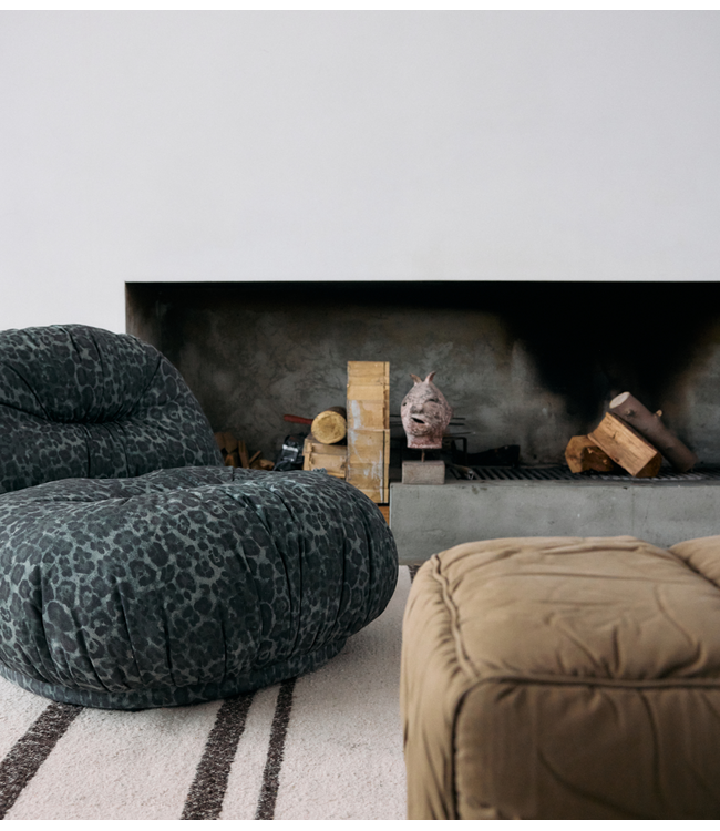HKLIVING Fauteuil Meloa fauteuil, panther