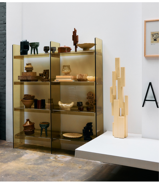 HKLIVING Kast Acrylic cabinet 160cm, olive green
