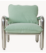 HKLIVING Fauteuil Chrome lounge armchair, canvas mint