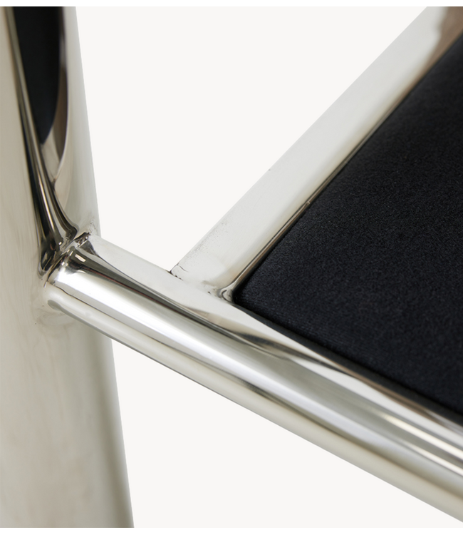 HKLIVING Fauteuil Chrome lounge armchair, canvas mint