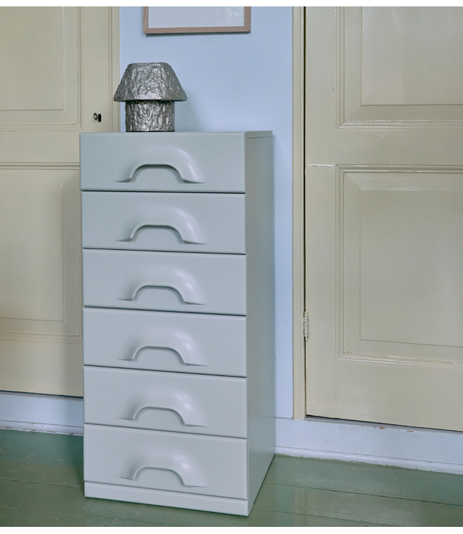 HKLIVING Kast Chest of 6 drawers, overcast