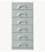 HKLIVING Kast Chest of 6 drawers, overcast
