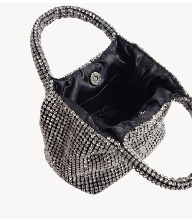HVISK Tas MERRY RHINESTONES Shiny Silver