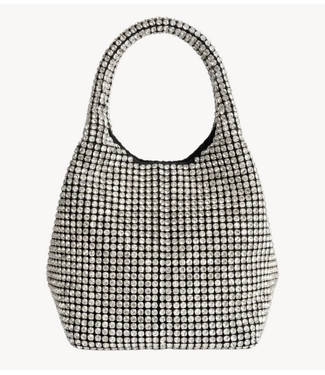 HVISK Tas MERRY RHINESTONES Shiny Silver