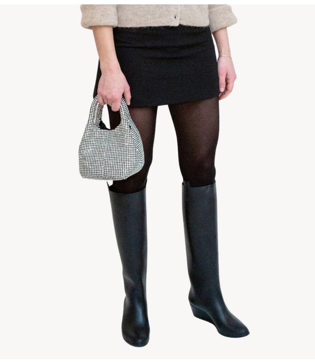 HVISK Tas MERRY RHINESTONES Shiny Silver