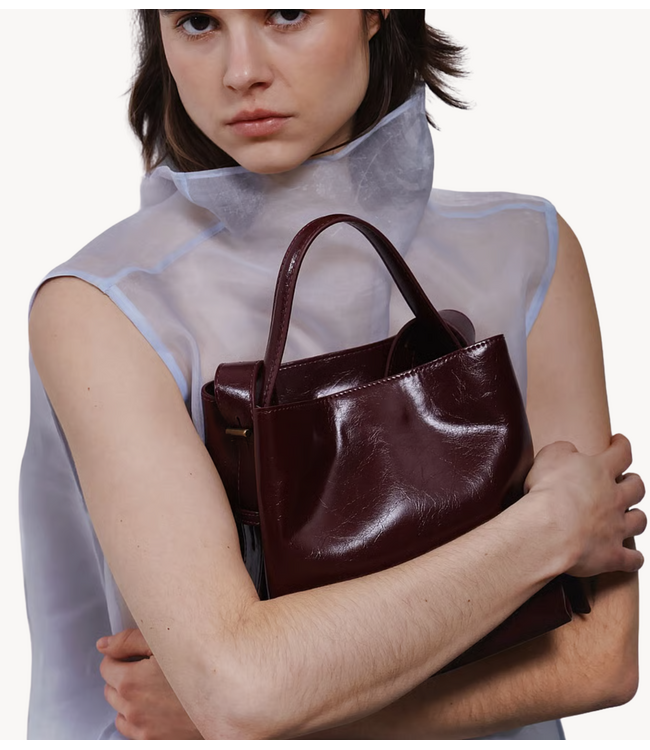 HVISK Tas MOLLY RAW STRUCTURE Deep Burgundy
