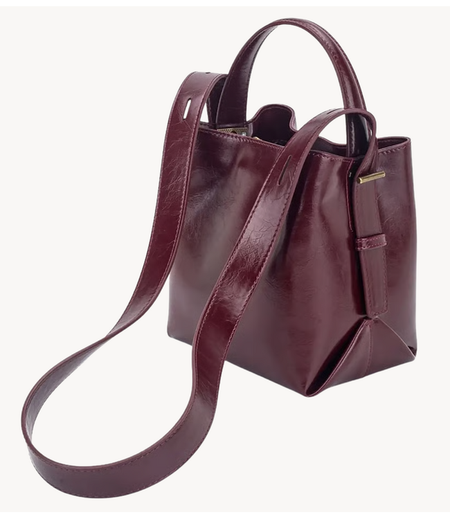 HVISK Tas MOLLY RAW STRUCTURE Deep Burgundy