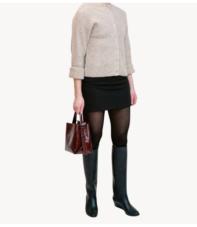 HVISK Tas MOLLY RAW STRUCTURE Deep Burgundy