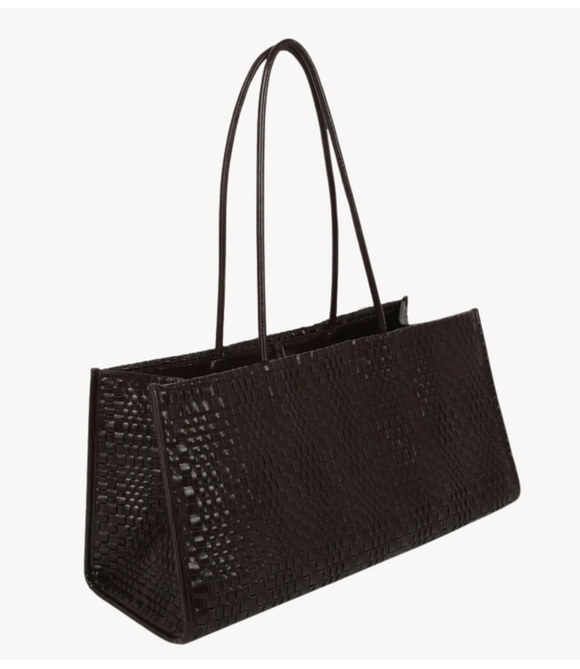 HVISK Tas HANNAH RAW STRUCTURE BRAIDED Umber Brown