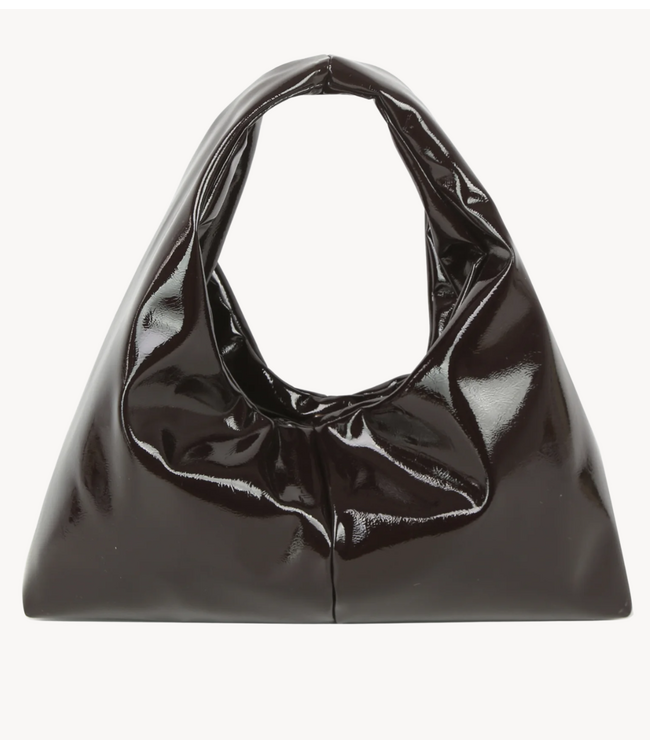 HVISK Tas SARAH GLOSSY STRUCTURE Umber Brown